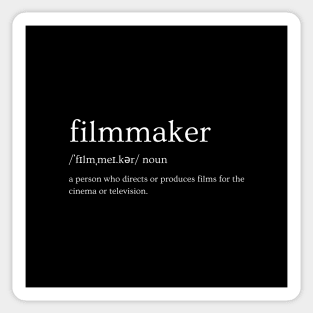 Filmmaker - Definition Sticker